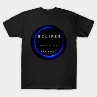 Vermont Solar Eclipse Totality April 8 2024 T-Shirt